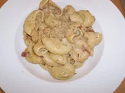 Riesenmuschelnudeln mit einer Käse-Sahnesauce - Rezept