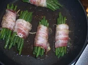 Serviettenknödeln und Speckbohnen - Rezept