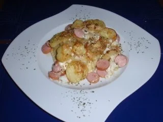 Rezept: Maultaschen-Auflauf mit einer Kartoffel-Käse-Haube Bild Nr. 8 Maultaschen-Auflauf mit einer Kartoffel-Käse-Haube - Rezept - Bild Nr. 8