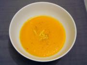 Karottensuppe mit frischem Ingwer - Rezept