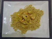 Hähnchencurry mit Ananas und Mie-Nudeln - Rezept