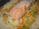 Wildlachs auf Gemüse-Juliennebett - Rezept