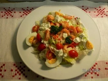 Salatteller mit Flußkrebsen - Rezept