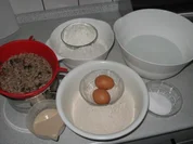 selbstgebackeneRoggenmischbrot mit Körner und Mandeln  ( abgewandelte Form) - Rezept