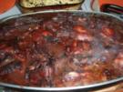 Kaninchen in Rotwein mit Karotten + Erbsen Gemüse - Rezept