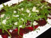 Rote-Bete-Carpaccio mit Ruccola - Rezept