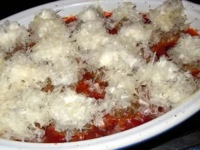 Überbackene Hackbällchen auf Paprika-Tomaten-Gemüse - Rezept - Bild Nr. 7