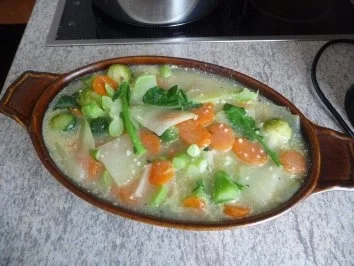 Rezept: Aufläufe : Gemüseauflauf fast OHNE Kalorien... Aufläufe : Gemüseauflauf fast OHNE Kalorien... - Rezept