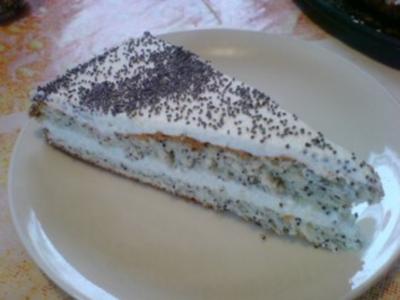 Mohn-Marzipan-Torte - Rezept