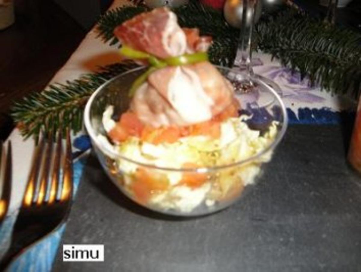 Parmaschinkensäckli auf Chinakohlsalat - Rezept Eingereicht von simu