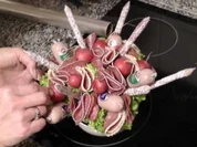 Wurstblumenstrauss "Silvester" - Rezept