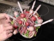 Wurstblumenstrauss "Silvester" - Rezept