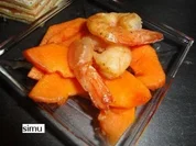 Papaya-Carpaccio mit Garnelen - Rezept