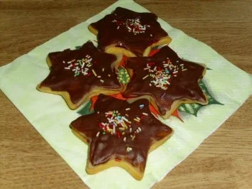 Marzipan- Schokosterne - Rezept