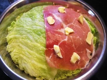 Rezept: Wirsing mit Wild-Hackfleisch gefüllt ... Bild Nr. 5 Wirsing mit Wild-Hackfleisch gefüllt ... - Rezept - Bild Nr. 5