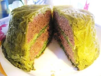 Rezept: Wirsing mit Wild-Hackfleisch gefüllt ... Bild Nr. 6 Wirsing mit Wild-Hackfleisch gefüllt ... - Rezept - Bild Nr. 6