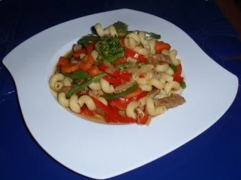 Bunte Gemüse-Nudel-Filetpfanne - Rezept - Bild Nr. 6