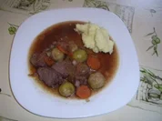 Knoblauchlende mit Rosenkohl - Rezept