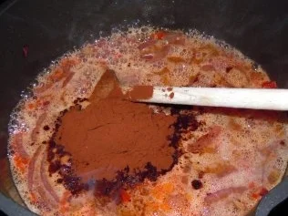 Schoko-Chili-.Hähnchen mit Bandnudeln - Rezept - Bild Nr. 6