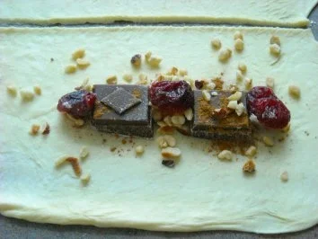 Rezept: Dinkelblätterteig - süß gefüllt Bild Nr. 3 Dinkelblätterteig - süß gefüllt - Rezept - Bild Nr. 3