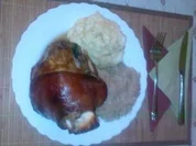 Schweineshaxe mit Sauerkraut und Stampf á la Dieter - Rezept