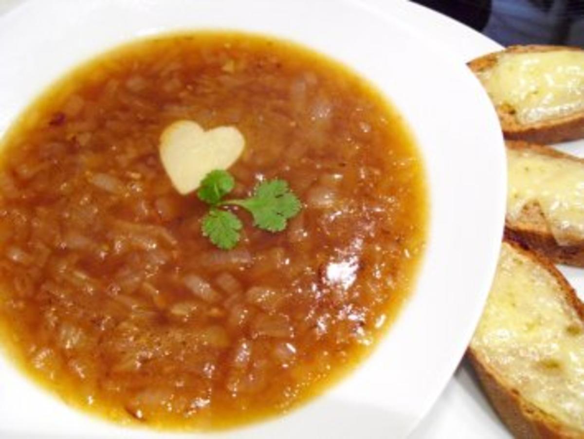 Bilder für Suppe: Zwiebelsuppe Lämmchen - Rezept