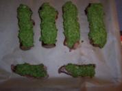 Rehrücken im Speckmantel unter einer Kräuterkruste überbacken an Serviettenknödeln - Rezept