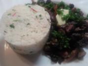 Hänchen-Kidney an Kräuterreis - Rezept