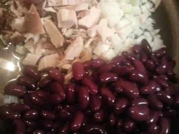 Rezept: Hänchen-Kidney an Kräuterreis Bild Nr. 4 Hänchen-Kidney an Kräuterreis - Rezept - Bild Nr. 4