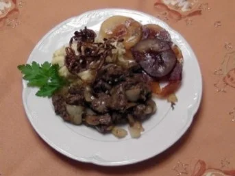 gebratene Leber mit Schuss.. - Rezept