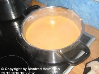 Rezept: Fisch – Garnelensüppchen a’la Manfred Bild Nr. 2 Fisch – Garnelensüppchen a’la Manfred - Rezept - Bild Nr. 2