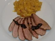Entenbrust mit Mango-Zwiebel-Chutney - Rezept