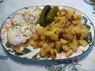 Rezept: Resteverwertung : ... von Salzkartoffeln = Bratkartoffeln Resteverwertung : ... von Salzkartoffeln = Bratkartoffeln - Rezept