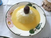Resteverwertung : ... vom Milchreis = Dessert mit Eierlikör - Rezept