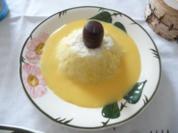 Resteverwertung : ... vom Milchreis = Dessert mit Eierlikör - Rezept