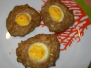 Putenpflanzerln mit gekochter  Eierscheibe - Rezept