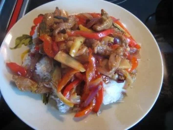 China - Pfanne mit Schweinefilet - Rezept - Bild Nr. 8