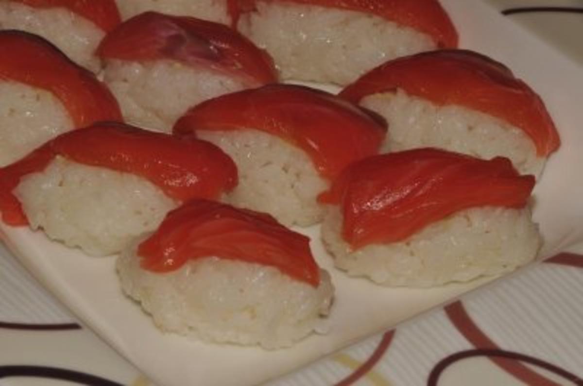 Lachs- und Thunfisch Nigiri - Rezept - Bild Nr. 2