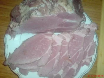 Rezept: Schinken in Schinkenpressform selbst gekocht Schinken in Schinkenpressform selbst gekocht - Rezept