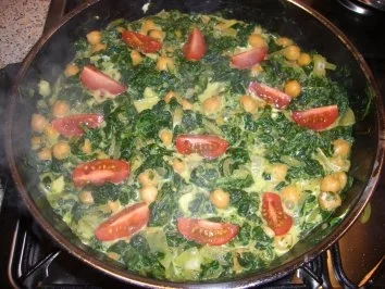 Kichererbsen - Spinat - Pfanne - Rezept - Bild Nr. 3