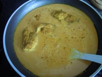 Curryhühnchen in Orangensahnesauce - Rezept - Bild Nr. 7