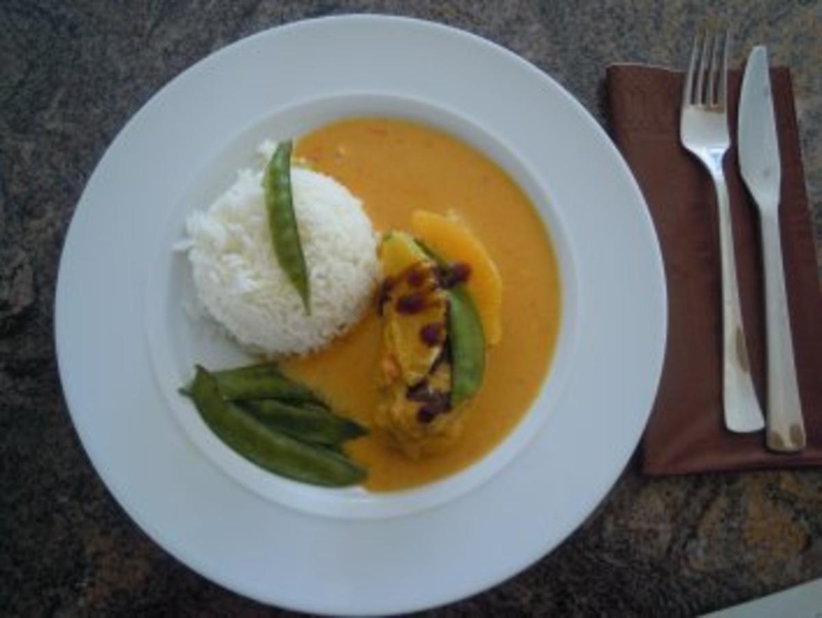 Curryhühnchen in Orangensahnesauce - Rezept - Bild Nr. 11