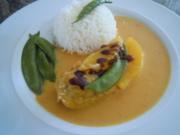 Curryhühnchen in Orangensahnesauce - Rezept