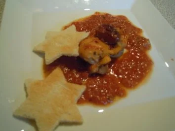 Rezept: geschmortes Hühnchen in Tomatensauce geschmortes Hühnchen in Tomatensauce - Rezept