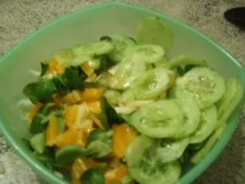 Chicoree- Feldsalat mit Garnelen - Rezept - Bild Nr. 3