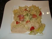 Rezept: Frischkäse-Tomaten-Nudeln Frischkäse-Tomaten-Nudeln - Rezept