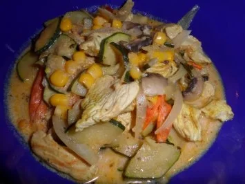 Zucchini-Gemüse-Kombination mit Putenfleisch - Rezept - Bild Nr. 8