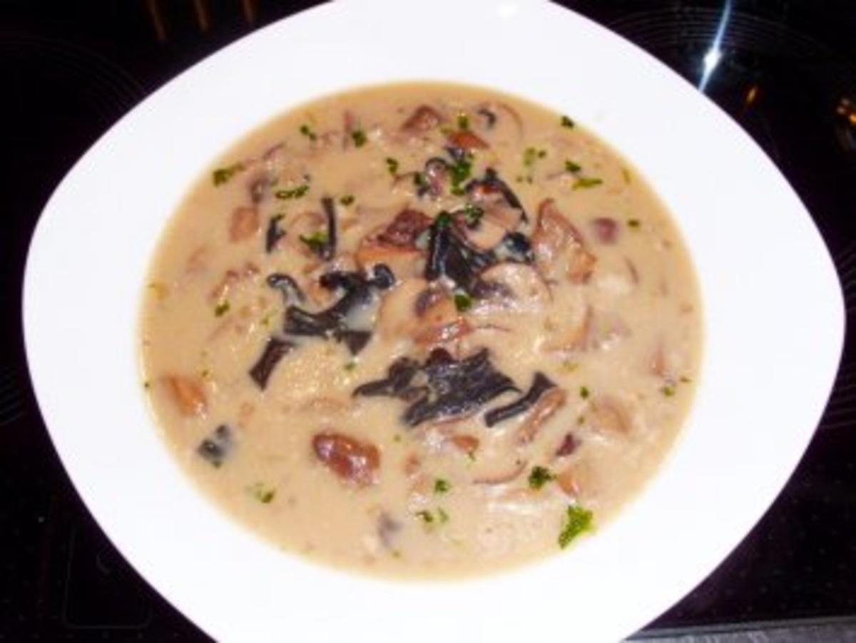 Bilder für Suppe: Funghi-Creme-Süppchen - Rezept