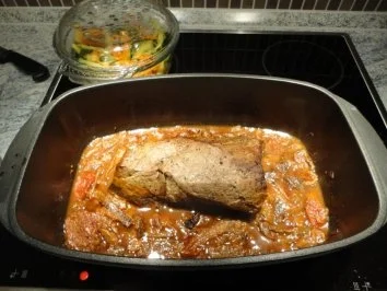 Rezept: Brasato al Merlot mit Steinpilzen Bild Nr. 9 Brasato al Merlot mit Steinpilzen - Rezept - Bild Nr. 9