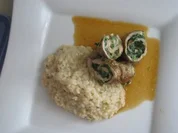 Involtini mit Estragon Risotto - Rezept